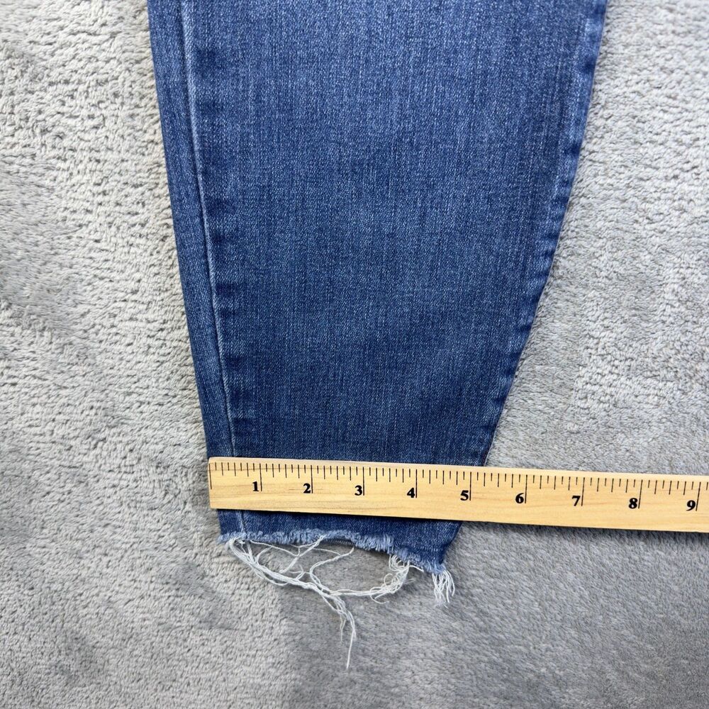 KUT From The Kloth Jeans Womens 10 Blue Carlo Ankle Skinny Distressed Hem Pants - Picture 10 of 14
